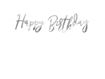 Picture of BANNER HAPPY BIRTHDAY SILVER 16.5X62CM